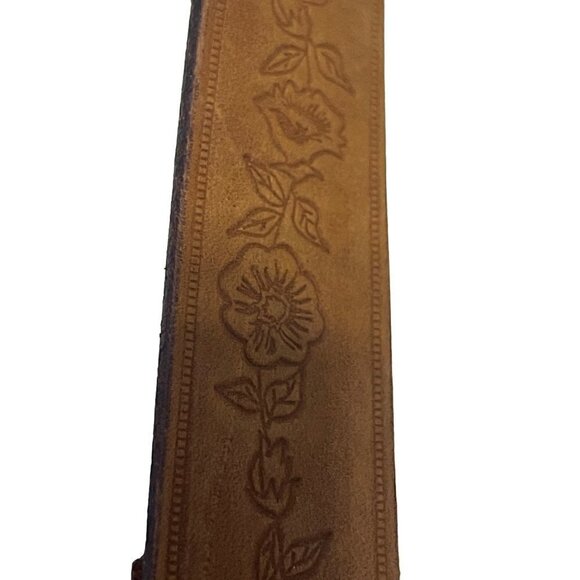 Northern Reflections Brown Genuine Italian Leather Belt Size M - Picture 2 of 11